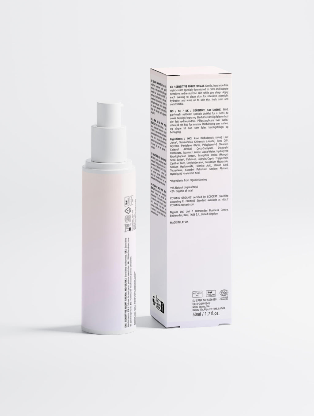 Sensitive Skin Overnight Cream, Fragrance-Free