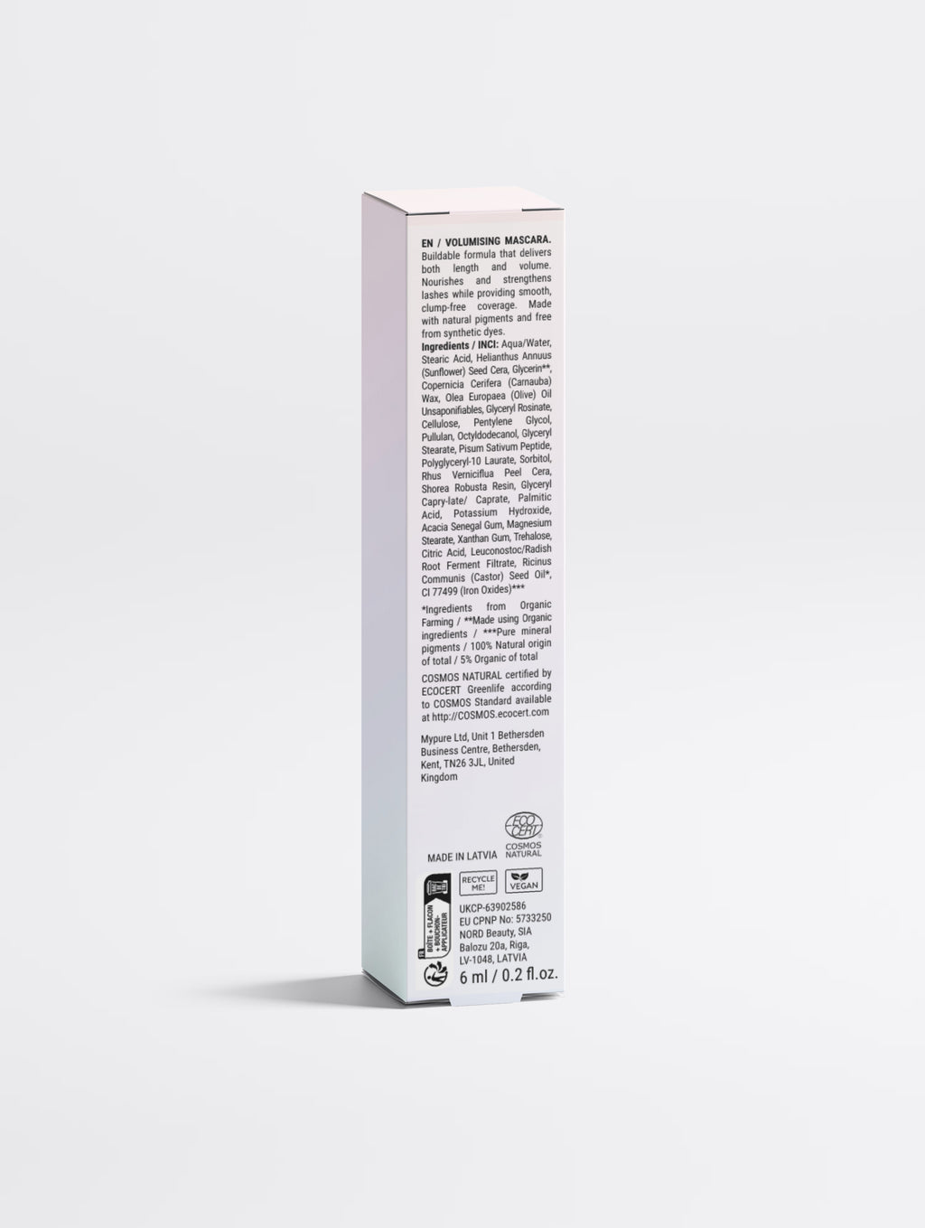 Mascara Allongeant & Volumisant aux Peptides 6ml